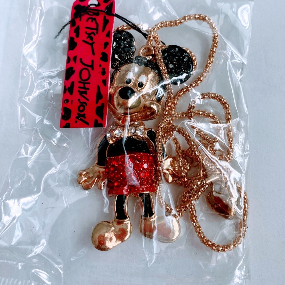Mickey Mouse pendant necklace by Betsey Johnson